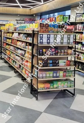 Supermarket Wooden Display Rack